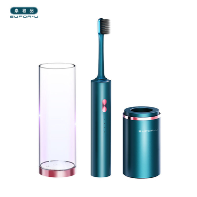 Waterproof Electric Toothbrush Disinfection and Mouthwash 2-in-1 Cup Wireless Charging Portable Travel Vibration