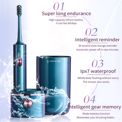 Competitive Price UV 360 Disinfection Cup Sonic Electric Toothbrush With IPX7 DuPont Brush Heads Toothbrush Electric