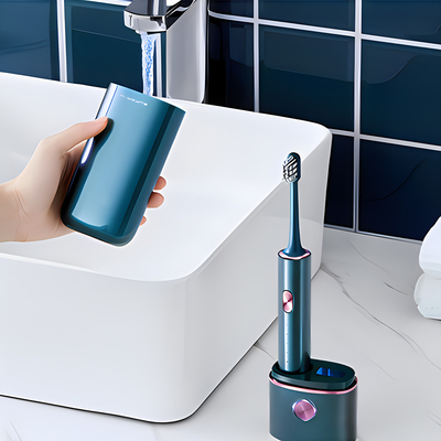 Quality UV Sterilized Oral Care Electric Toothbrush Rechargeable Q13 With Travel Mug