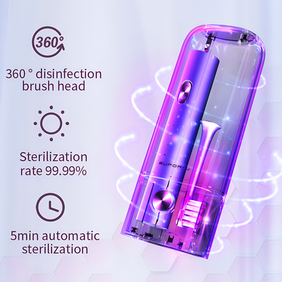 Competitive Price UV 360 Disinfection Cup Sonic Electric Toothbrush With IPX7 DuPont Brush Heads Toothbrush Electric