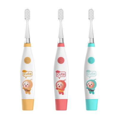 Soft Brush Kids Electric Toothbrush IPX7 Waterproof Dry Cell Battery