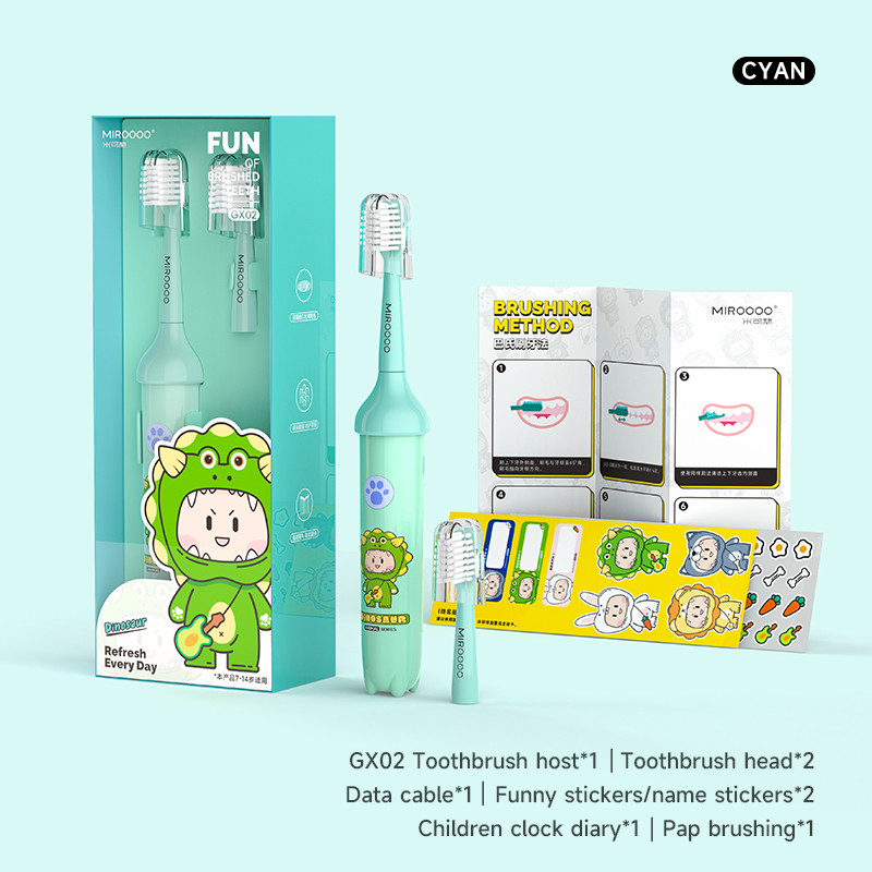 Waterproof Electric Toothbrush Rechargeable For Kids IPX7 Waterproof  With 2 Minute Timer